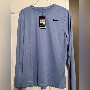 NWT mens nike dri fit long sleeve shirt